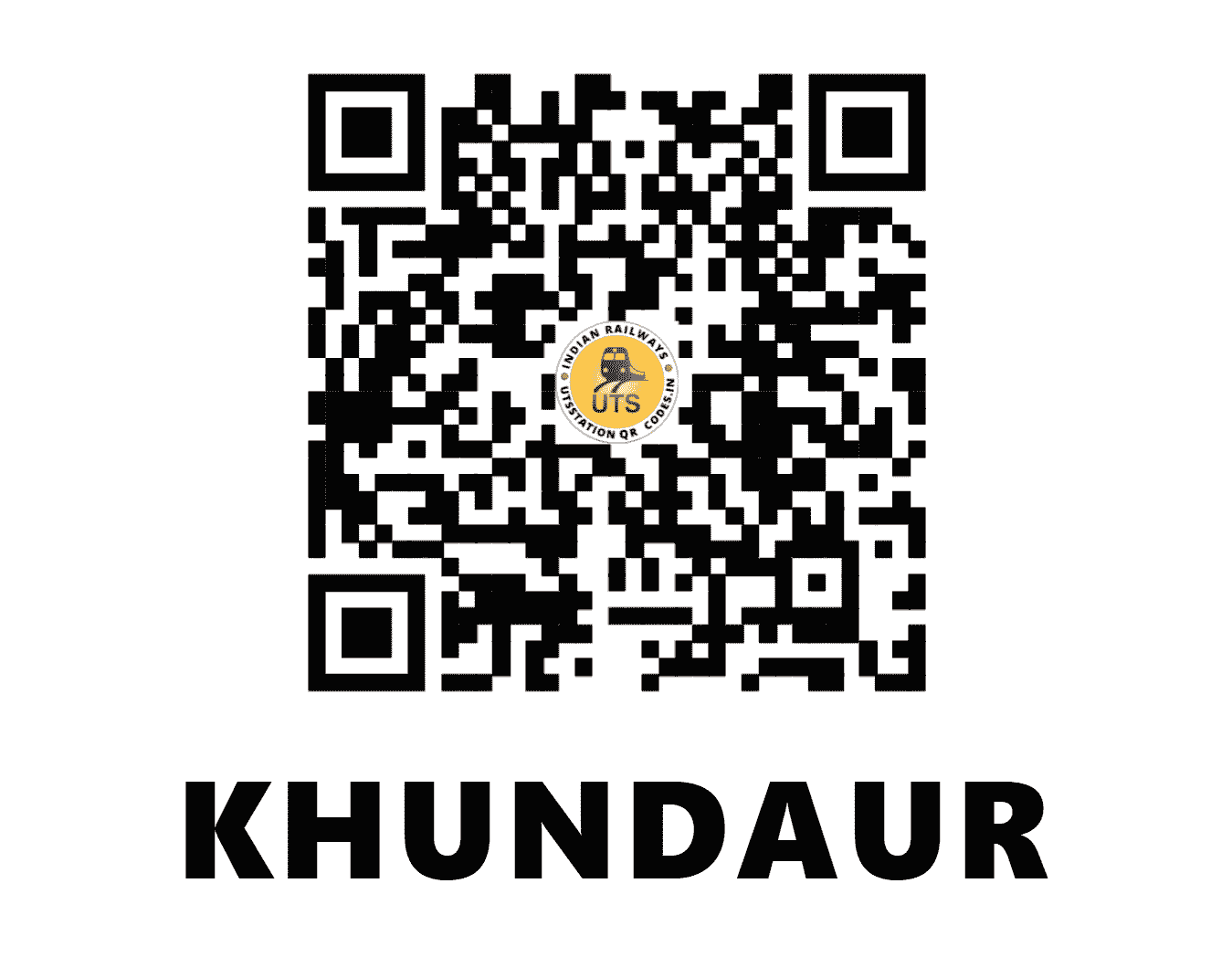 UTS QR Code for KHUNDAUR - KDF - NR (UTTAR PRADESH)